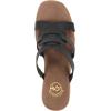 image:imageWhite Mountain Womens Barbillo Platform SandalBlack Burnished Smooth