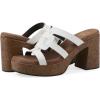 image:imageWhite Mountain Womens Barbillo Platform SandalWhite Smooth