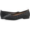 image:imageWhite Mountain Womens Boccie Woven Ballet FlatBlack Burnished Smooth