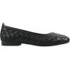 image:imageWhite Mountain Womens Boccie Woven Ballet FlatBlack Burnished Smooth