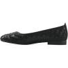 image:imageWhite Mountain Womens Boccie Woven Ballet FlatBlack Burnished Smooth