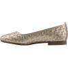 image:imageWhite Mountain Womens Boccie Woven Ballet FlatLight Gold Smooth