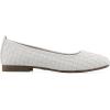 image:imageWhite Mountain Womens Boccie Woven Ballet FlatWhite Burnished Smooth