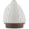 image:imageWhite Mountain Womens Boccie Woven Ballet FlatWhite Burnished Smooth