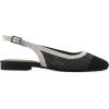 image:imageWhite Mountain Womens Bonie Fly Knit Slingback FlatBlack WCream Multi