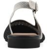 image:imageWhite Mountain Womens Bonie Fly Knit Slingback FlatBlack WCream Multi
