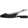 image:imageWhite Mountain Womens Bonie Fly Knit Slingback FlatBlack WCream Multi