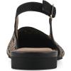 image:imageWhite Mountain Womens Bonie Fly Knit Slingback FlatLeopard Multi Fabric