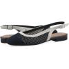 image:imageWhite Mountain Womens Bonie Fly Knit Slingback FlatNavy WCream Multi