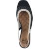 image:imageWhite Mountain Womens Bonie Fly Knit Slingback FlatNavy WCream Multi
