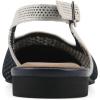 image:imageWhite Mountain Womens Bonie Fly Knit Slingback FlatNavy WCream Multi