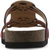 image:imageWhite Mountain Womens Halicore Slide Footbed SandalAmericana Multi Suede