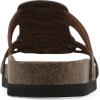 image:imageWhite Mountain Womens Halicore Slide Footbed SandalBrown Leather