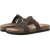 image:imageWhite Mountain Womens Halicore Slide Footbed SandalBrown Leather