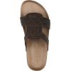 image:imageWhite Mountain Womens Halicore Slide Footbed SandalBrown Leather