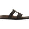 image:imageWhite Mountain Womens Halicore Slide Footbed SandalBrown Leather