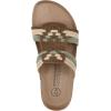 image:imageWhite Mountain Womens Halicore Slide Footbed SandalChestnut Multi Sueded Smooth