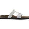image:imageWhite Mountain Womens Halicore Slide Footbed SandalWhite Leather