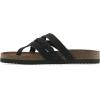 image:imageWhite Mountain Womens Halogen Braided Footbed SandalBlack Nubuck
