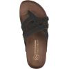 image:imageWhite Mountain Womens Halogen Braided Footbed SandalBlack Nubuck