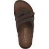 image:imageWhite Mountain Womens Halogen Braided Footbed SandalBrown Leather
