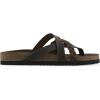 image:imageWhite Mountain Womens Halogen Braided Footbed SandalBrown Leather