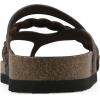 image:imageWhite Mountain Womens Halogen Braided Footbed SandalBrown Leather