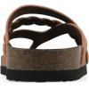 image:imageWhite Mountain Womens Halogen Braided Footbed SandalPeach Cobbler Suede