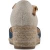 image:imageWhite Mountain Womens Maintain MiniHeel Espadrille SandalDark Denim Fabric