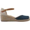 image:imageWhite Mountain Womens Maintain MiniHeel Espadrille SandalDark Denim Fabric