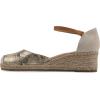 image:imageWhite Mountain Womens Maintain MiniHeel Espadrille SandalGold Fabric