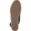image:imageWhite Mountain Womens Maize II Perforated Slingback Espadrille Wedge SandalBlack Smooth