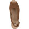 image:imageWhite Mountain Womens Maize II Perforated Slingback Espadrille Wedge SandalChestnut Smooth