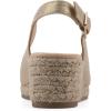 image:imageWhite Mountain Womens Maize Slingback Espadrille Wedge SandalAntique Gold Fabric