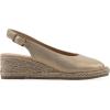 image:imageWhite Mountain Womens Maize Slingback Espadrille Wedge SandalAntique Gold Fabric