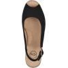 image:imageWhite Mountain Womens Maize Slingback Espadrille Wedge SandalBlack Fabric