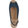 image:imageWhite Mountain Womens Maize Slingback Espadrille Wedge SandalDark Blue Denim Fabric