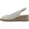 image:imageWhite Mountain Womens Maize Slingback Espadrille Wedge SandalNatural Fabric