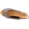 image:imageWhite Mountain Womens Social Peep Toe Casual Platform SandalsBlack