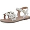 image:imageWHITE MOUNTAIN Girls Gloss Flat SandalWhiteSmooth