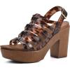 image:imageWHITE MOUNTAIN Womens Alli Platform ClogBrownMultiSmooth