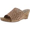 image:imageWHITE MOUNTAIN Womens Atlie Fabric Open Toe Special Rose Goldmetfab Size 85
