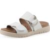 image:imageWhite Mountain Fom Recovery Womens Namaste Cushioned Slide SandalWhite Burnished Smooth