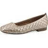 image:imageWhite Mountain Womens Boccie Woven Ballet FlatLight Gold Smooth