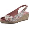 image:imageWhite Mountain Womens Maize Slingback Espadrille Wedge SandalBlushFloralFab