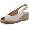 image:imageWhite Mountain Womens Maize Slingback Espadrille Wedge SandalNatural Fabric