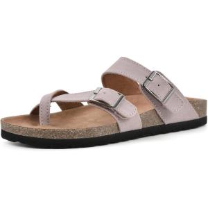 image:imageWHITE MOUNTAIN Gracie Signature ComfortMolded Footbed SandalLt LavenderSuede