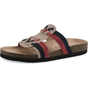 image:imageWhite Mountain Womens Halicore Slide Footbed SandalAmericana Multi Suede
