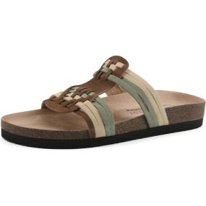 image:imageWhite Mountain Womens Halicore Slide Footbed SandalChestnut Multi Sueded Smooth