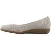 image:imageWhite Mountain Womens Florian Fly Knit Ballet FlatCream Fabric